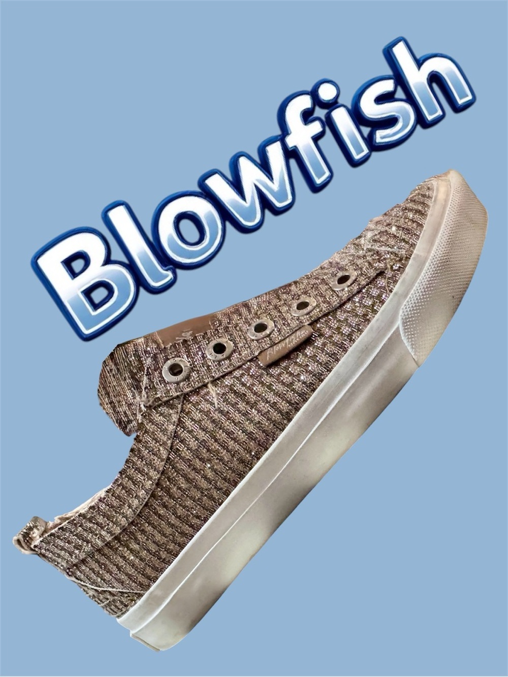 Blowfish Sparkle Gold Slip-On Sneaker
